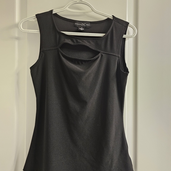 INC International Concepts Tops - INC International Concepts Black Cutout Tank Top